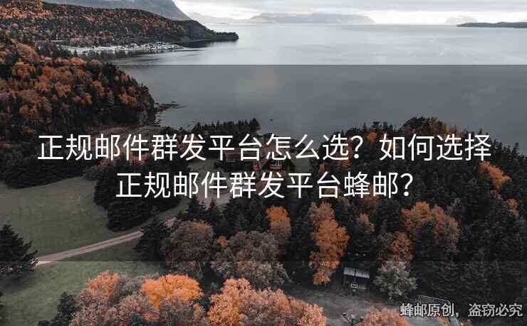 正規(guī)郵件群發(fā)平臺(tái)怎么選？如何選擇正規(guī)郵件群發(fā)平臺(tái)蜂郵？