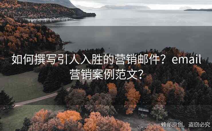 如何撰寫引人入勝的營銷郵件？email營銷案例范文？