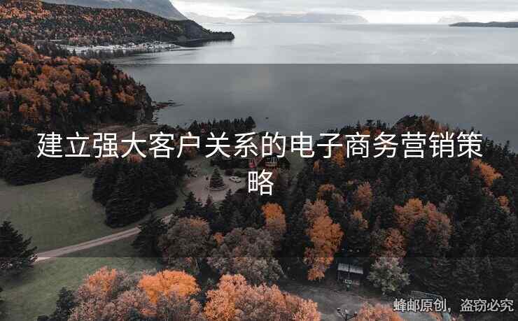 建立強(qiáng)大客戶關(guān)系的電子商務(wù)營(yíng)銷(xiāo)策略