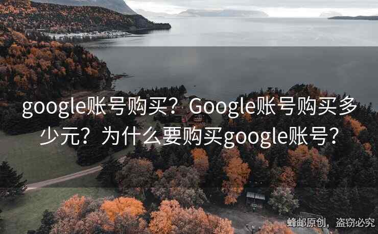 google賬號購買？Google賬號購買多少元？為什么要購買google賬號？