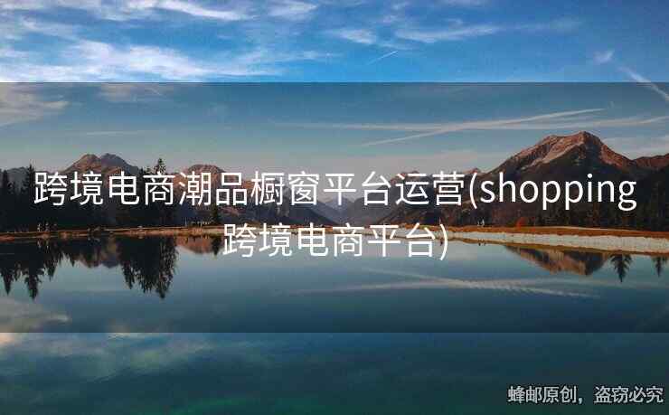 跨境電商潮品櫥窗平臺運營(shopping跨境電商平臺)