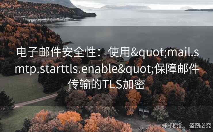 電子郵件安全性：使用"mail.smtp.starttls.enable"保障郵件傳輸的TLS加密