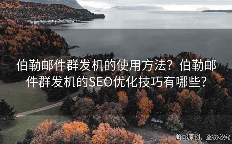 伯勒郵件群發(fā)機的使用方法？伯勒郵件群發(fā)機的SEO優(yōu)化技巧有哪些？