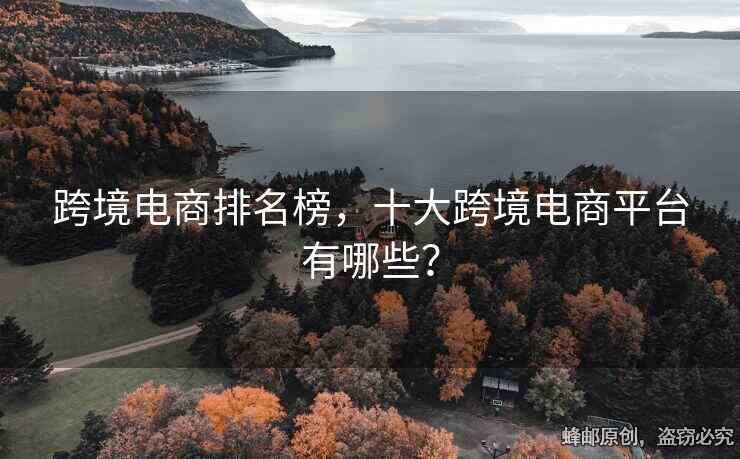 跨境電商排名榜，十大跨境電商平臺(tái)有哪些？