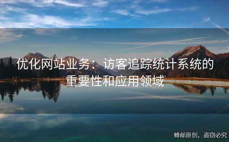 優(yōu)化網(wǎng)站業(yè)務：訪客追蹤統(tǒng)計系統(tǒng)的重要性和應用領域