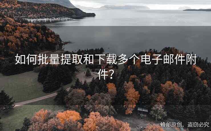 如何批量提取和下載多個(gè)電子郵件附件？