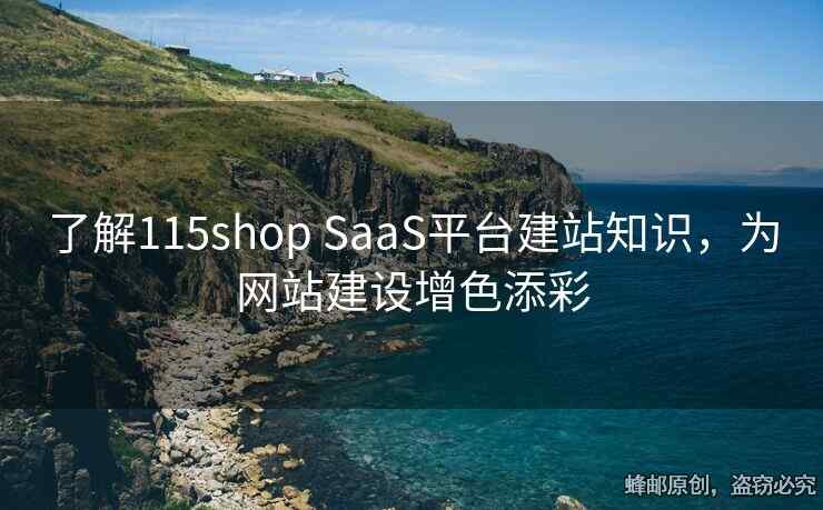 了解115shop SaaS平臺(tái)建站知識(shí)，為網(wǎng)站建設(shè)增色添彩