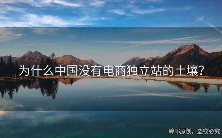 為什么中國沒有電商獨立站的土壤？